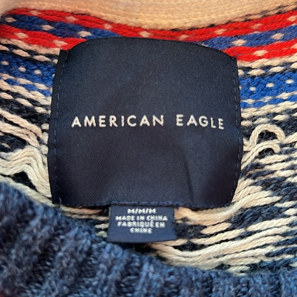 American Eagle Outfitters Men’s Winter Ski Crewneck Sweater Size Medium - Picture 8 of 8
